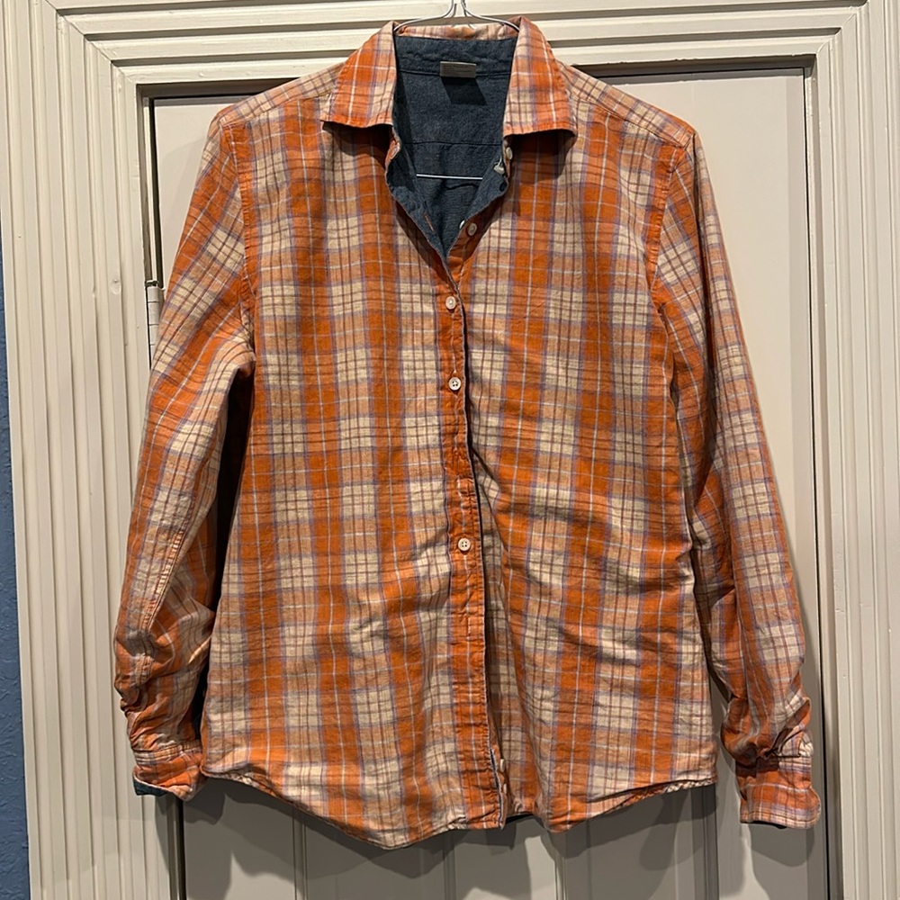 Faconnable Reversible Button Down, Ladies Size La… - image 1